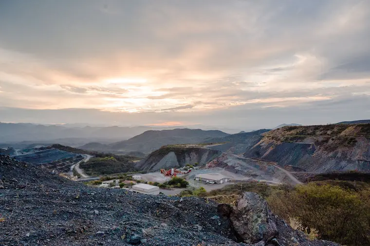 Sunrise over the El Gallo site, Sinaloa