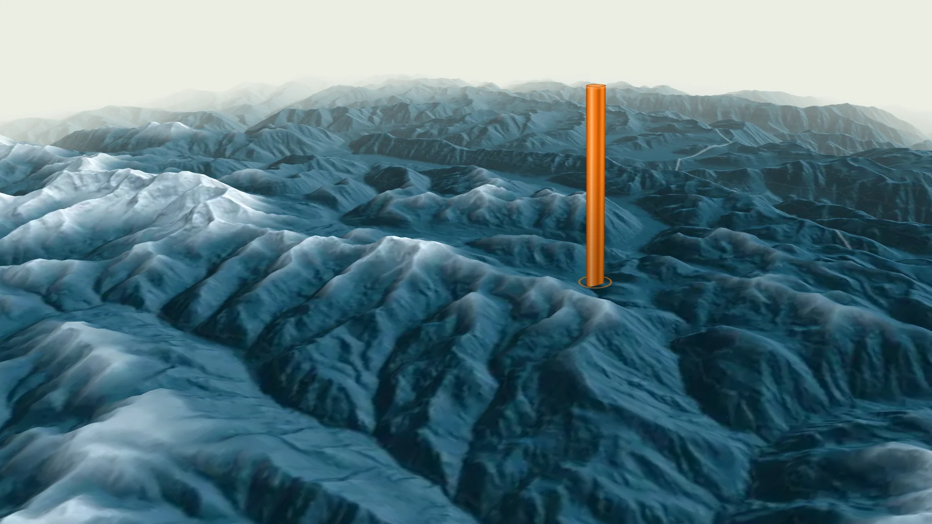 Los Azules, San Juan, Argentina, in McEwen’s 3D map