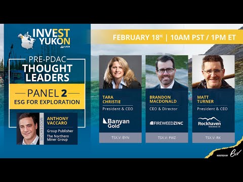 Pre-PDAC Panel - Series 2: ESG for Exploration