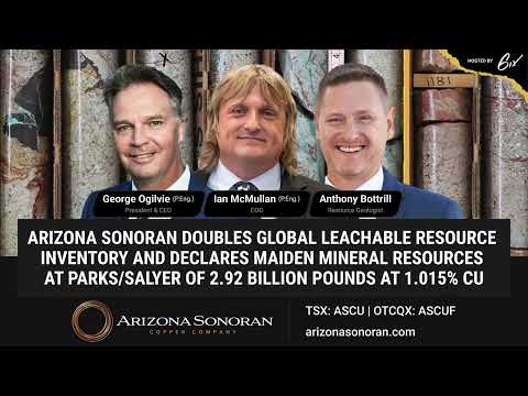 Arizona Sonoran Copper Company Corporate Update