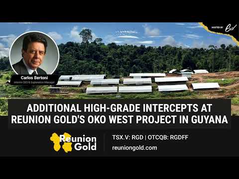 Additional High-Grade Intercepts at Reunion Golds Oko West Project in Guyana