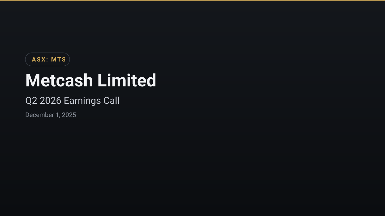 Metcash Limited (MTS) Q2 2026 Earnings Call