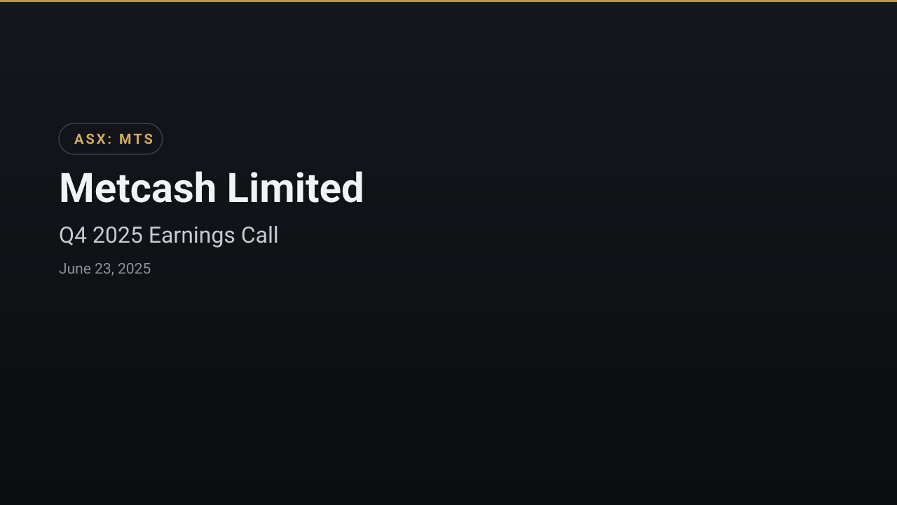 Metcash Limited (MTS) Q4 2025 Earnings Call