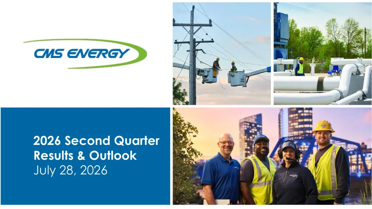 CMS Energy (NYSE:CMS) Q2 2026 Earnings Call