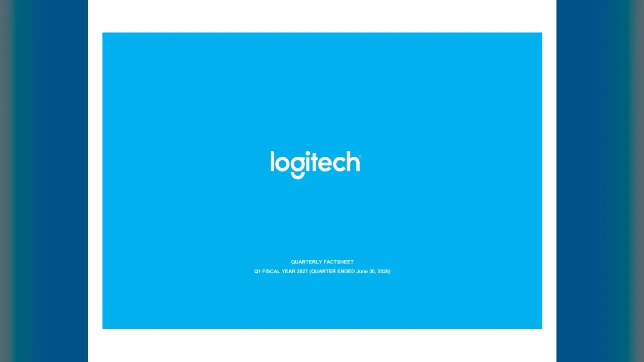 Logitech International (SIX Swiss: LOGN) Q1 2027 Earnings Call