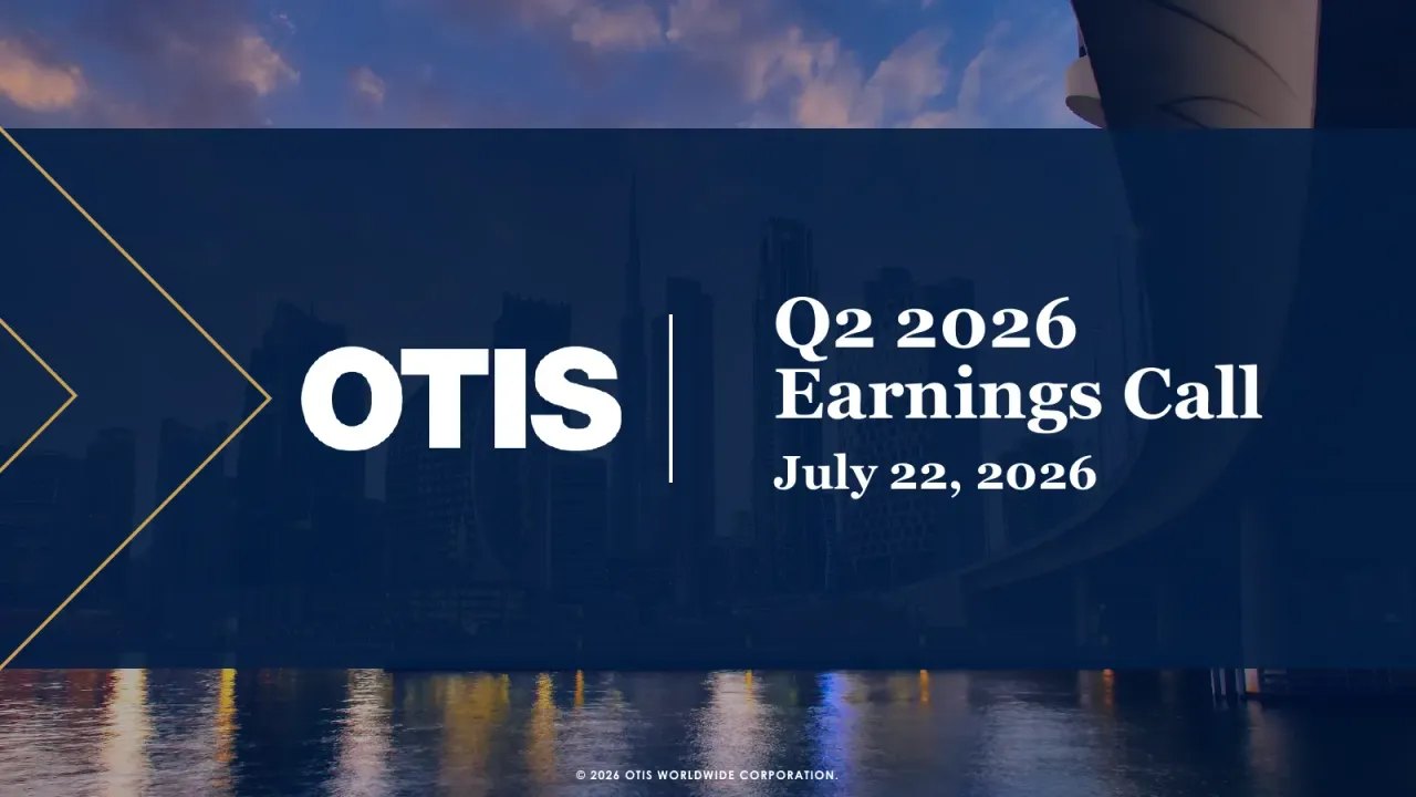 Otis Worldwide (NYSE:OTIS) Q2 2026 Earnings Call