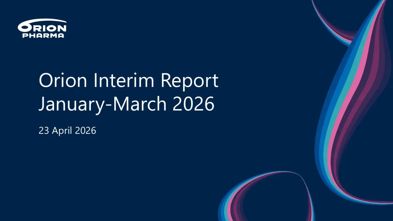 Orion (Helsinki:ORNAV) Q1 2026 Earnings Call