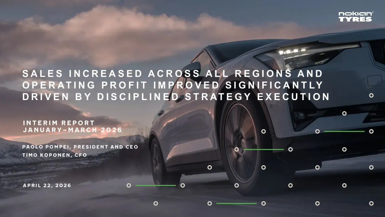 Nokian Renkaat (Helsinki:TYRES) Q1 2026 Earnings Call