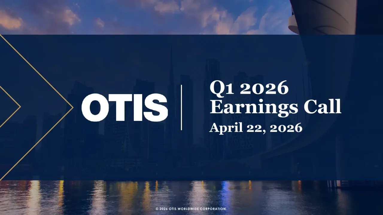 Otis Worldwide (NYSE:OTIS) Q1 2026 Earnings Call