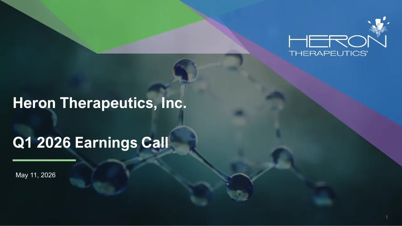 Heron Therapeutics (NASDAQ:HRTX) Q1 2026 Earnings Call