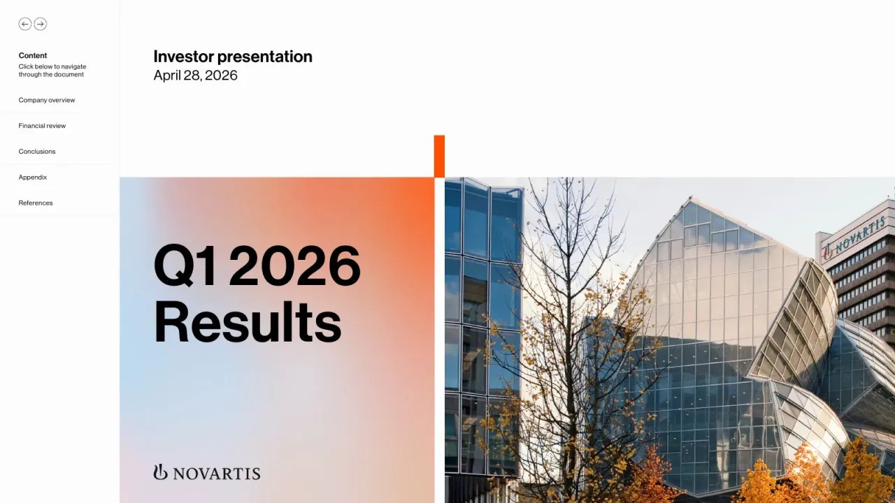 Novartis (SIX Swiss: NOVN) Q1 2026 Earnings Call