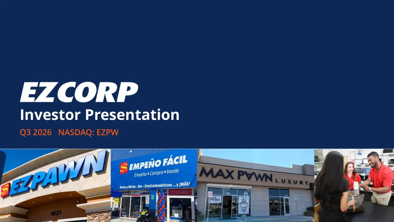 EZCORP (NASDAQ:EZPW) Q3 2026 Earnings Call