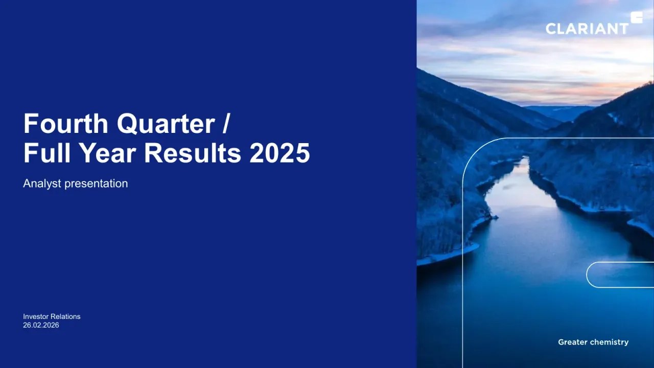 Clariant (SIX Swiss: CLN) Q4 2025 Earnings Call