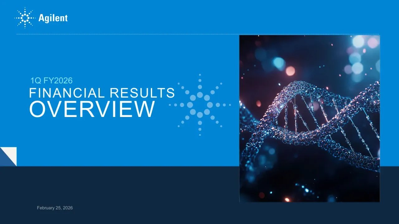 Agilent Technologies (NYSE:A) Q1 2026 Earnings Call