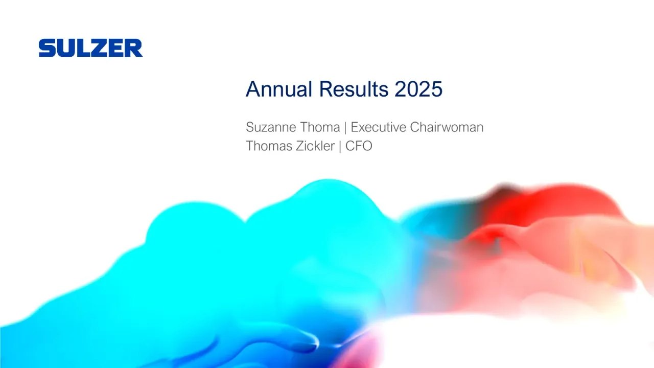 Sulzer (SIX Swiss: SUN) Q4 2025 Earnings Call
