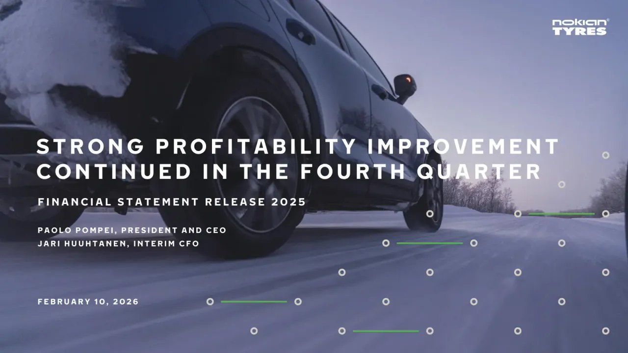 Nokian Renkaat (Helsinki:TYRES) Q4 2025 Earnings Call
