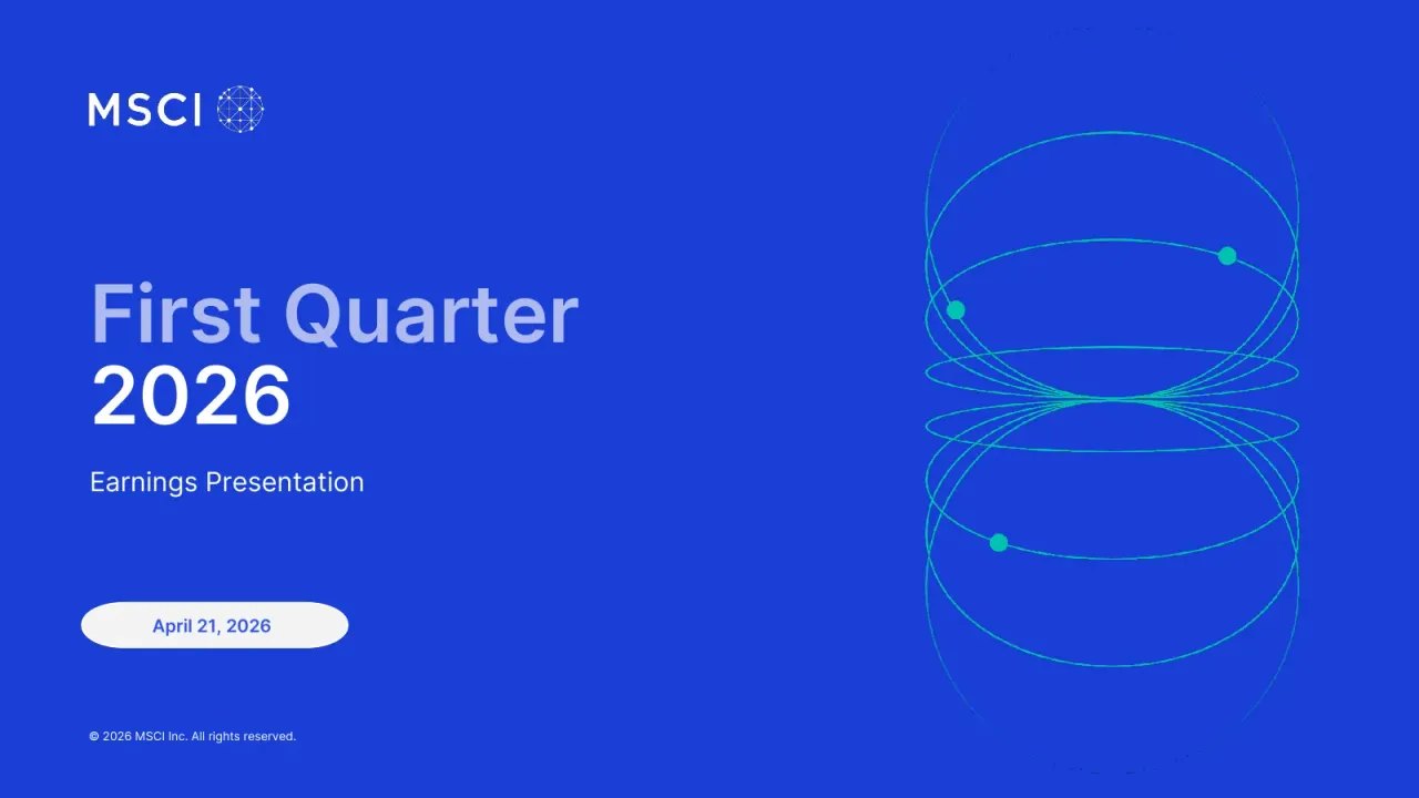 MSCI (NYSE:MSCI) Q1 2026 Earnings Call