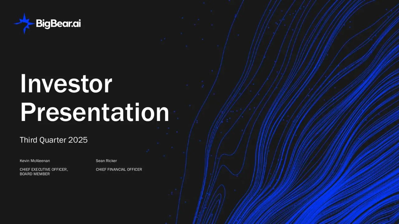 Bigbear.ai (NYSE:BBAI) Q3 2025 Earnings Call