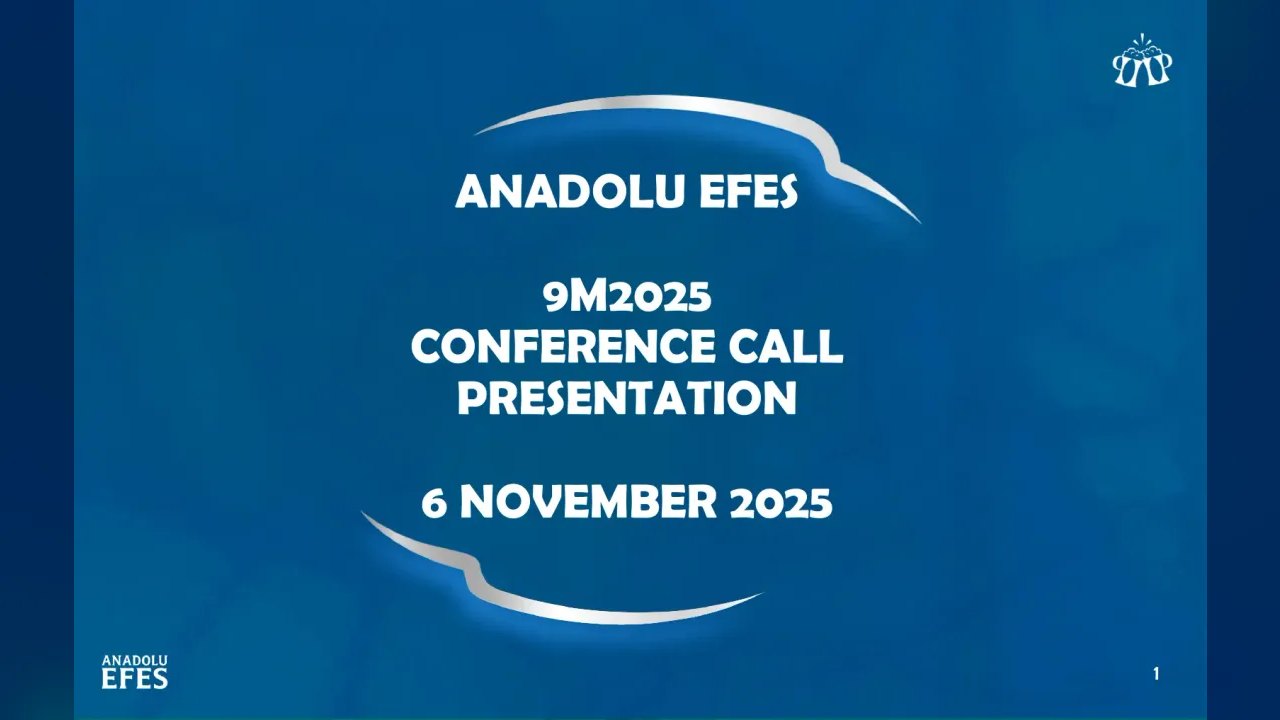 Anadolu Efes Biracilik ve Malt Sanayii A.S. (BIST:AEFES) Q3 2025 Earnings Call