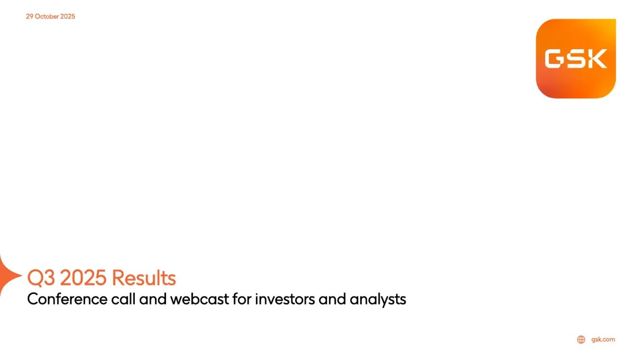 GSK (LSE:GSK) Q3 2025 Earnings Call