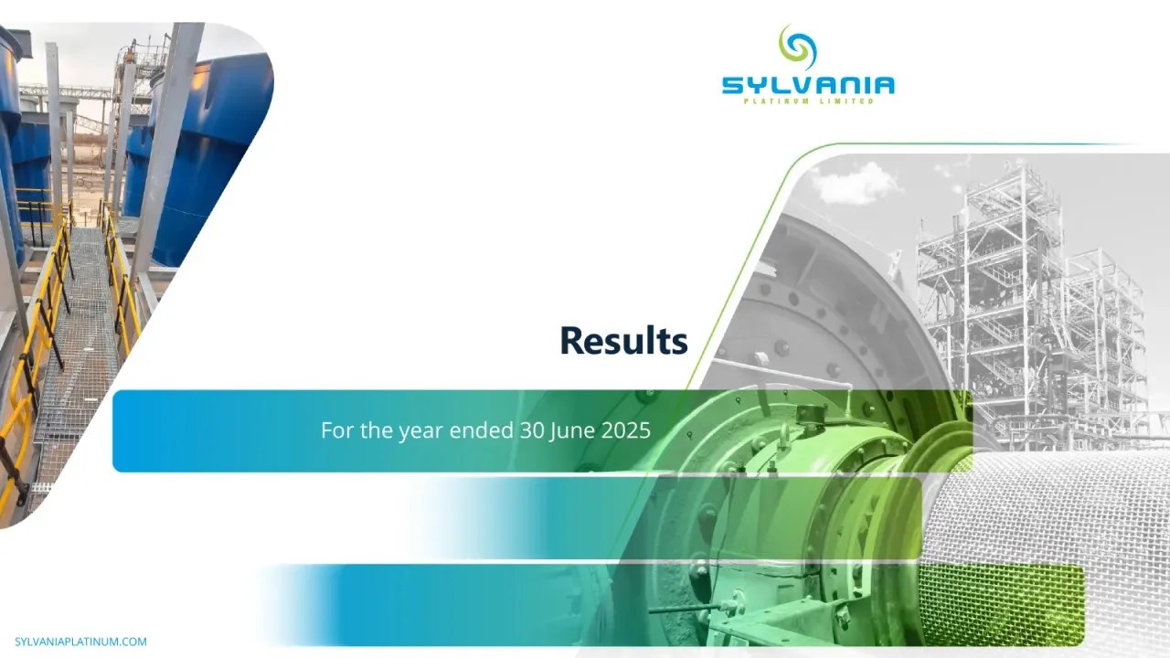 Sylvania Platinum (LSE:SLP) — Final Results for the year ended 30 June 2025