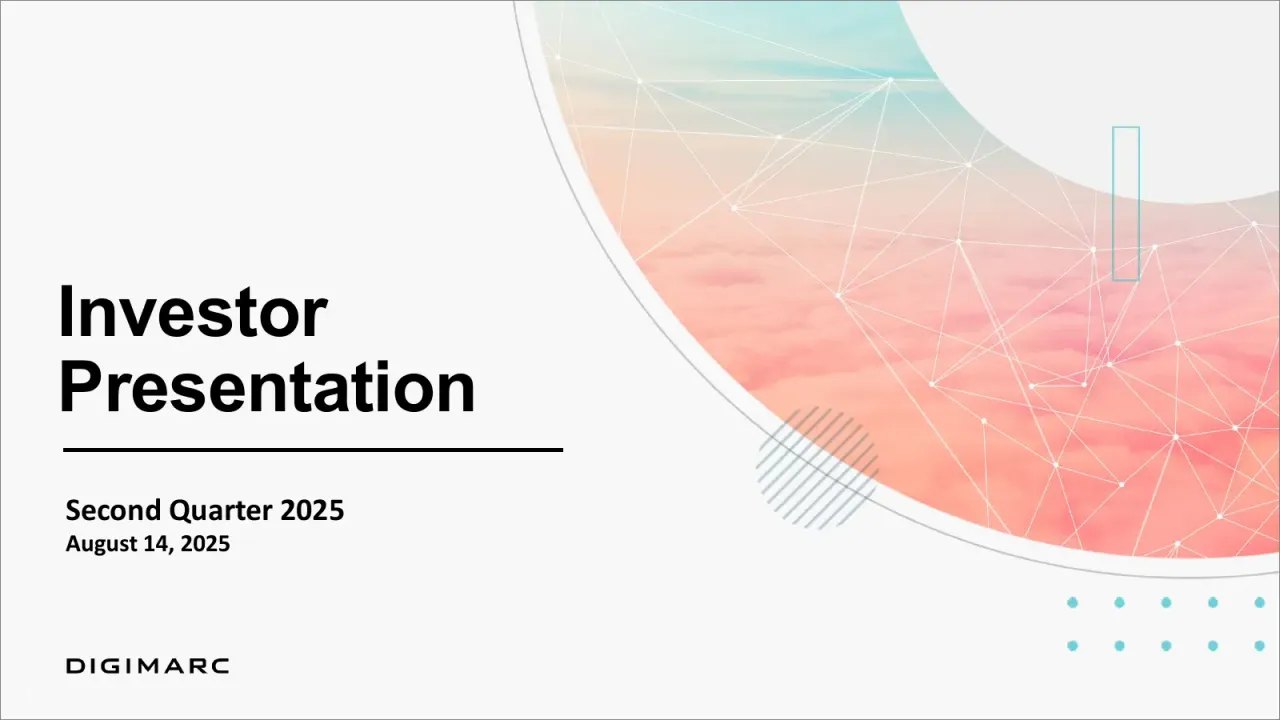 Digimarc (NASDAQ:DMRC) Q2 2025 Earnings Call