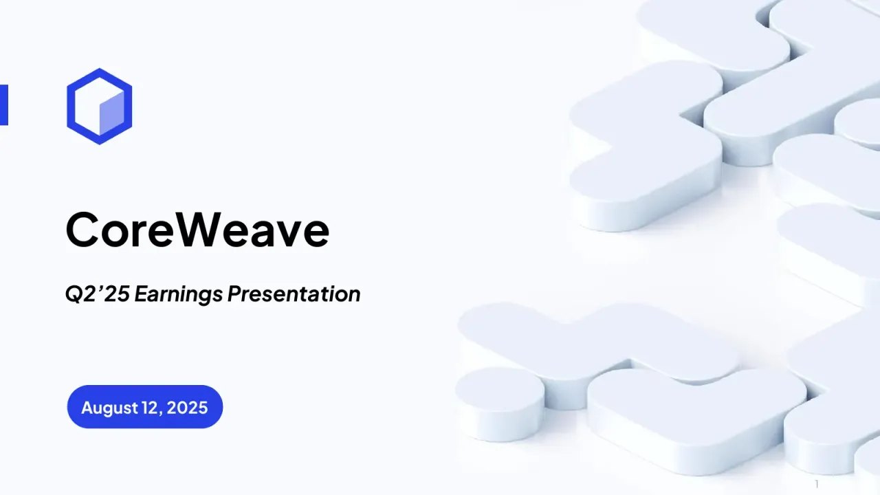 CoreWeave (NASDAQ:CRWV) Q2 2025 Earnings Call