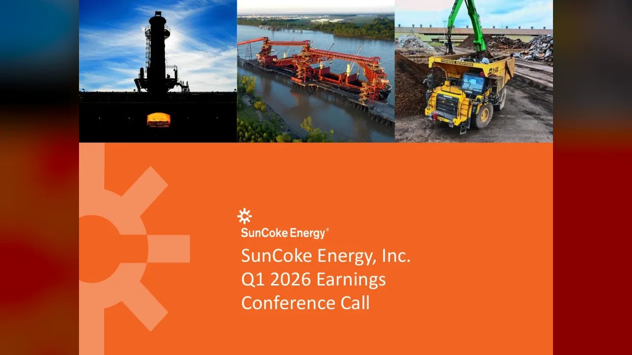 Suncoke Energy (NYSE:SXC) Q1 2026 Earnings Call