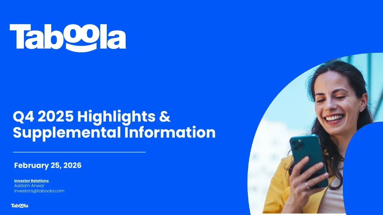 Taboola.com (NASDAQ:TBLA) Q4 2025 Earnings Call