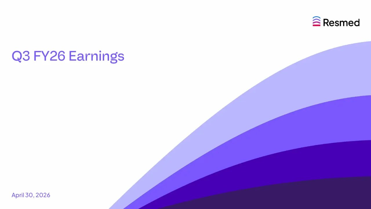 ResMed (NYSE:RMD) Q3 2026 Earnings Call