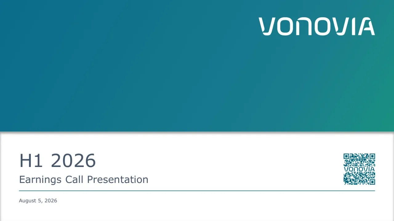 Vonovia (Xetra:VNA) Q2 2026 Earnings Call