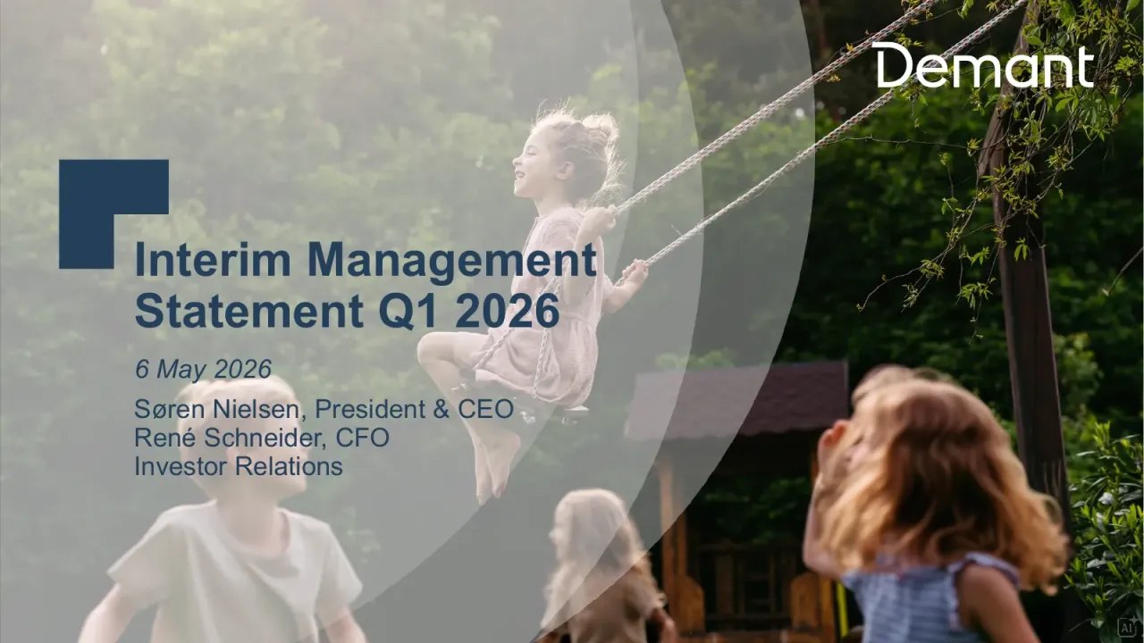 Demant (Copenhagen:DEMANT) Q1 2026 Earnings Call