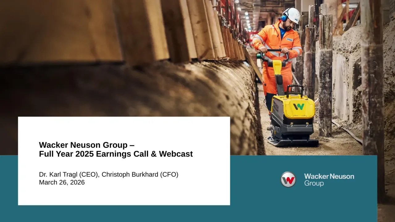 Wacker Neuson (Xetra:WAC) Q4 2025 Earnings Call
