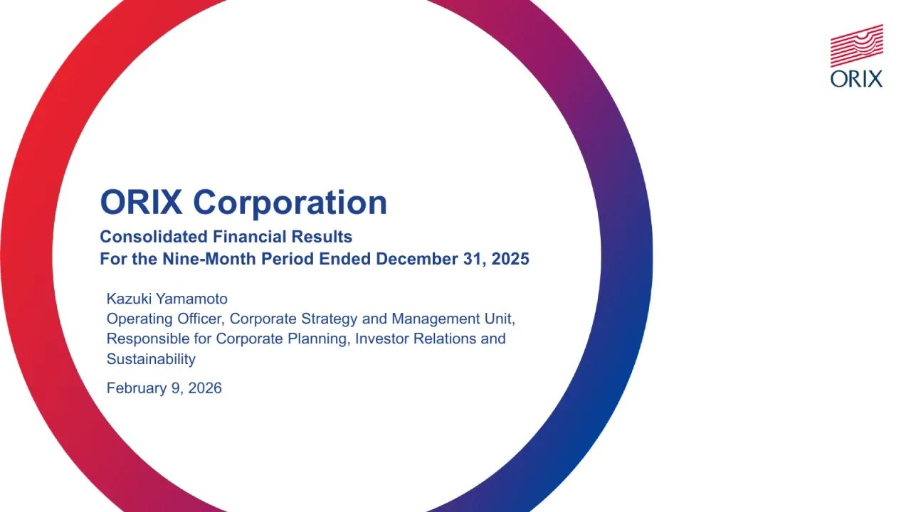 ORIX (Tokyo:8591) Q3 2026 Earnings Call