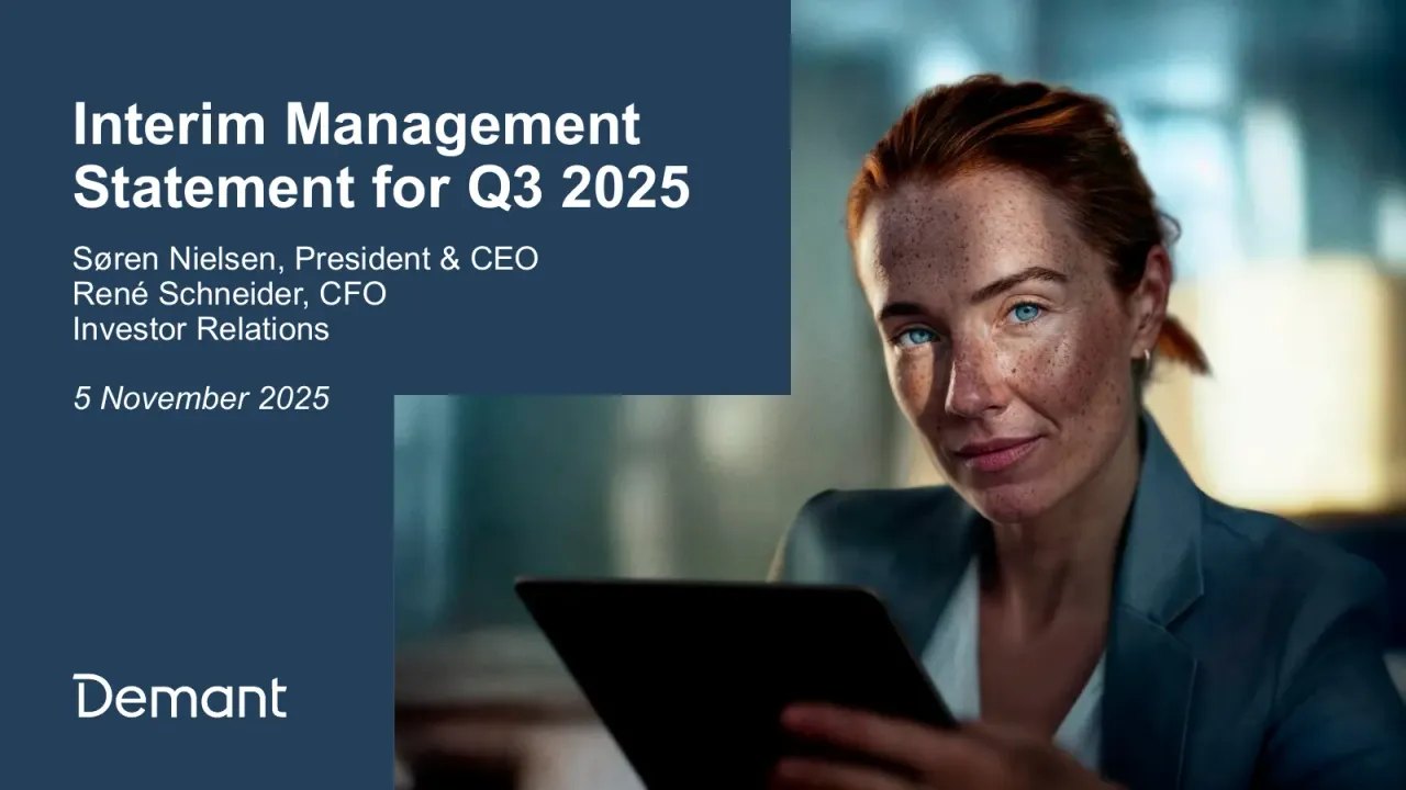 Demant (Copenhagen:DEMANT) Q3 2025 Earnings Call