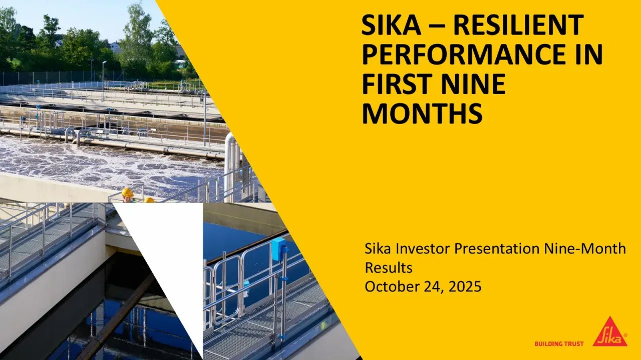 Sika (SIX Swiss: SIKA) Q3 2025 Earnings Call