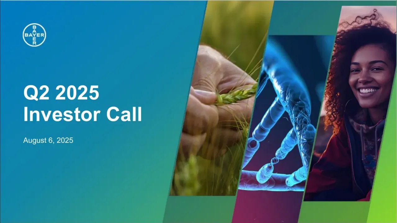 Bayer (Xetra:BAYN) Q2 2025 Earnings Call