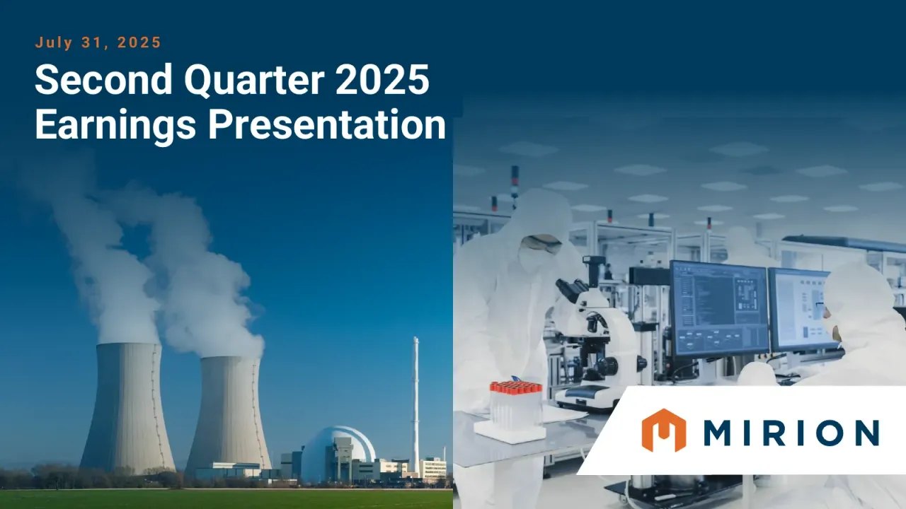 Mirion Technologies (NYSE:MIR) Q2 2025 Earnings Call
