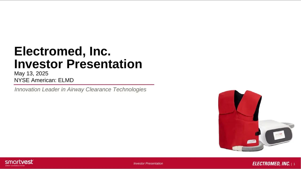 Electromed (NYSE American: ELMD) Q3 2025 Earnings Call