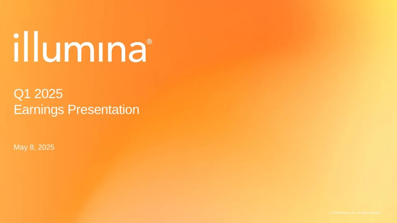 Illumina (NASDAQ:ILMN) Q1 2025 Earnings Call