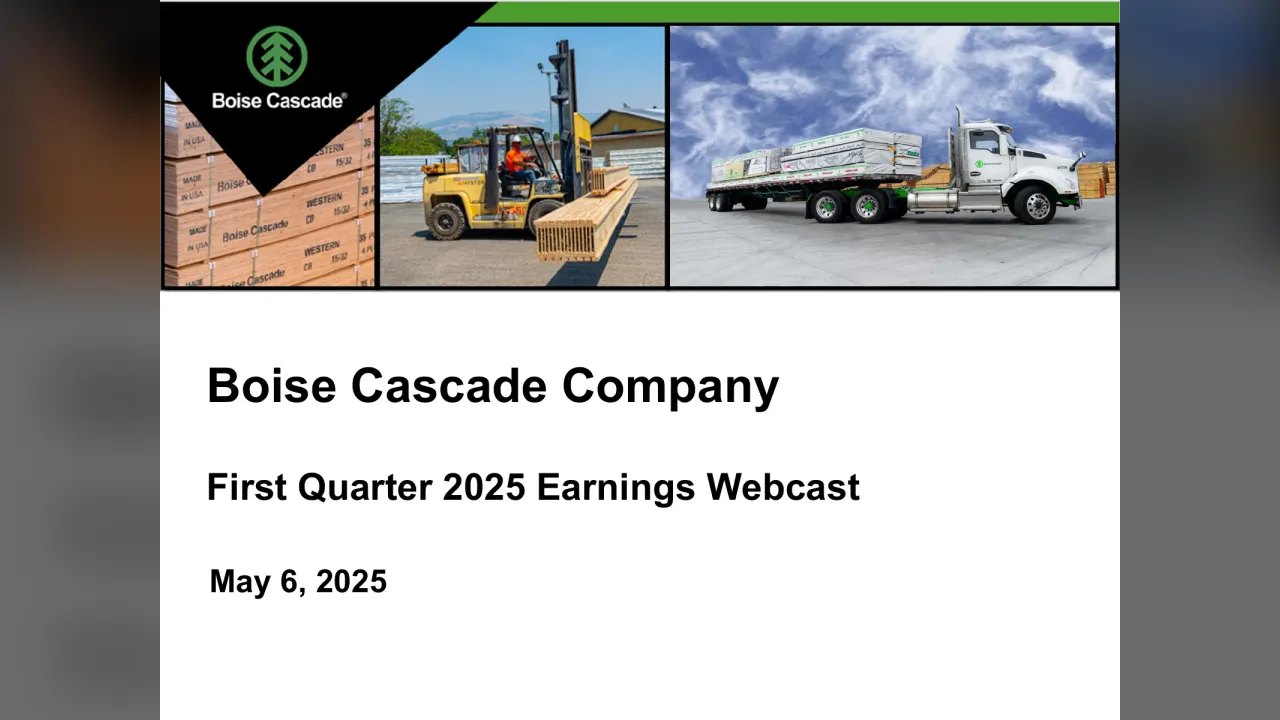 Boise Cascade (NYSE:BCC) Q1 2025 Earnings Call