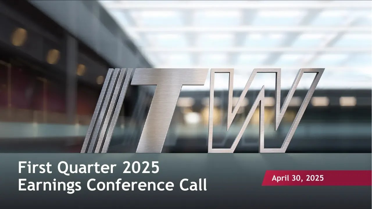 Illinois Tool Works (NYSE:ITW) Q1 2025 Earnings Call