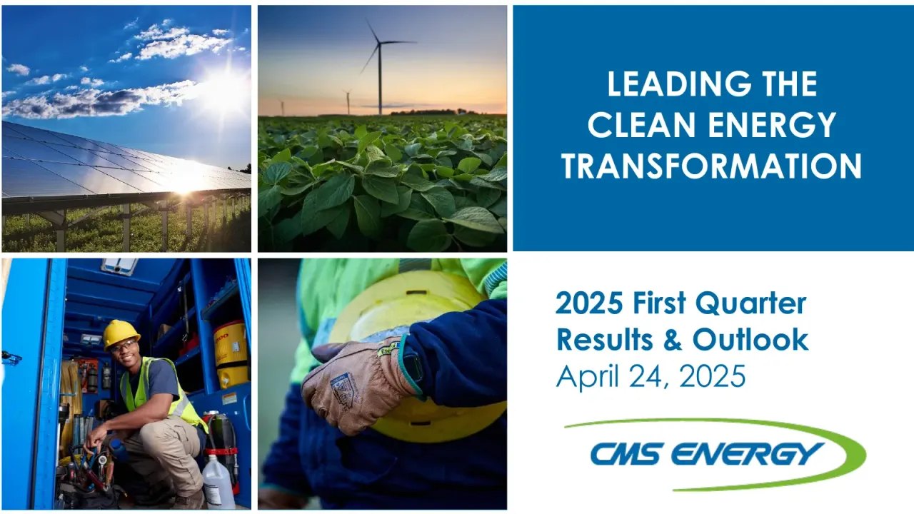 CMS Energy (NYSE:CMS) Q1 2025 Earnings Call