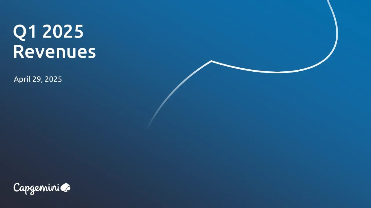 Capgemini (Euronext:CAP) Q1 2025 Earnings Call