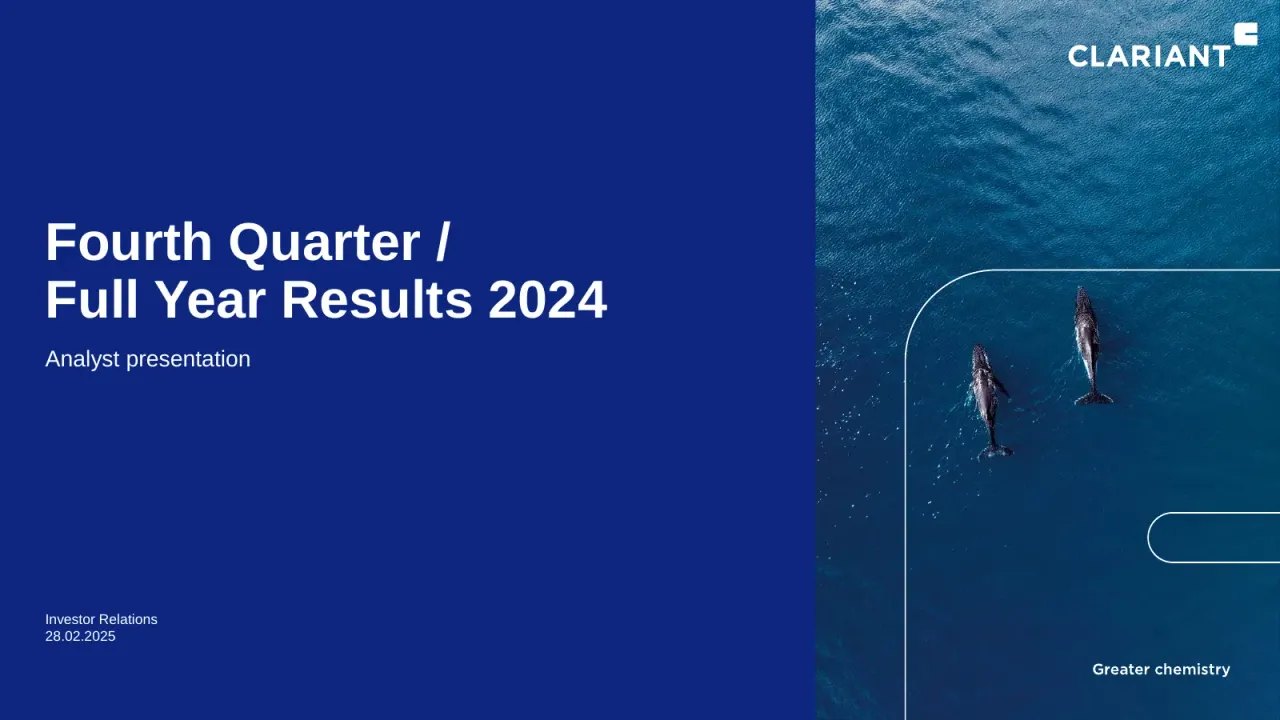 Clariant (SIX Swiss: CLN) Q4 2024 Earnings Call