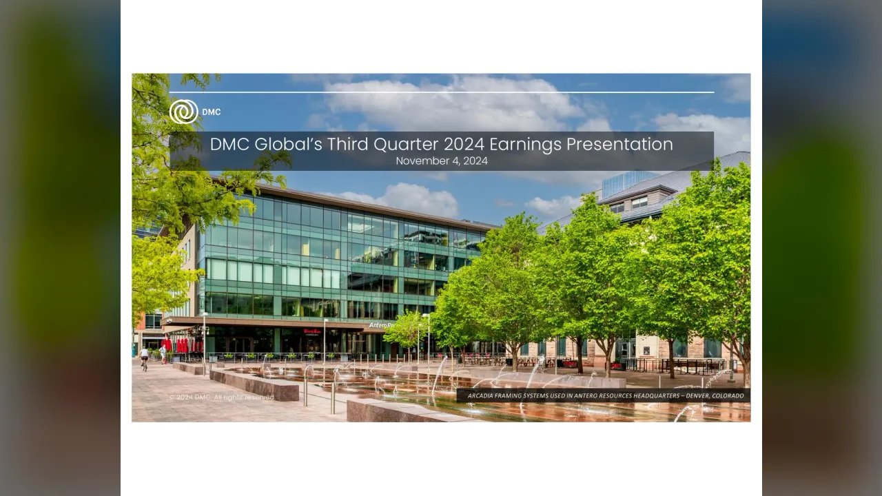 DMC Global (NASDAQ:BOOM) Q3 2024 Earnings Call