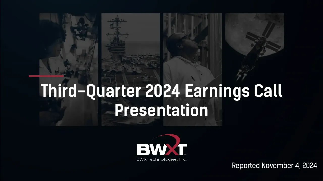 BWX Technologies (NYSE:BWXT) Q3 2024 Earnings Call