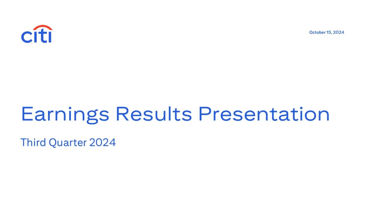 Citigroup (NYSE:C) Q3 2024 Earnings Call