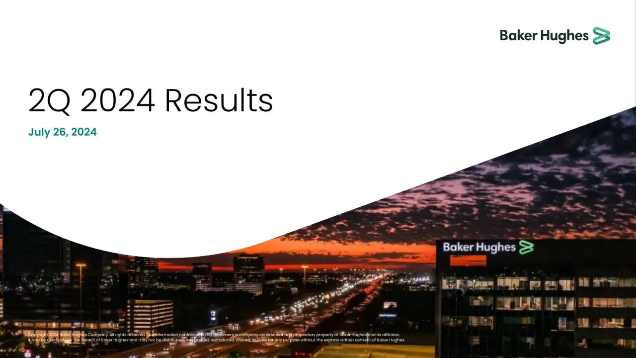 Baker Hughes (NASDAQ:BKR) Q2 2024 Earnings Call