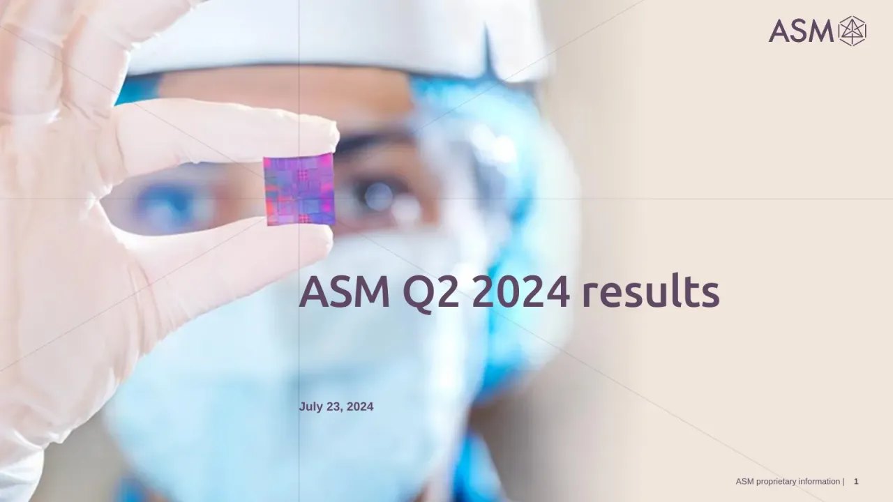 ASM International (Euronext:ASM) Q2 2024 Earnings Call